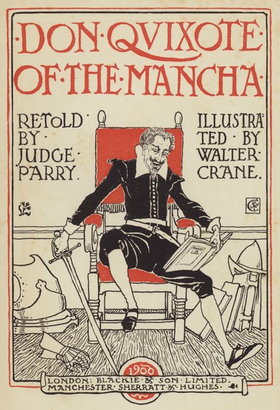 Title-page Illustration for Don Quixote of the Mancha by after Walter Crane
