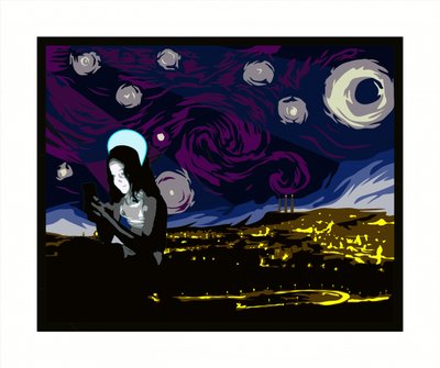 Digital Starry Night by andrea de ranieri
