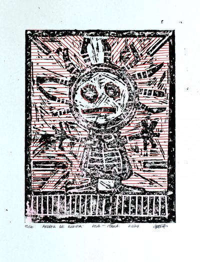 Primitive Sun Mask by andrea de ranieri