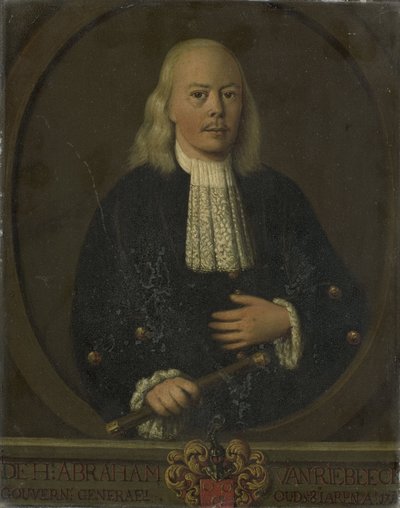 Portrait of Abraham van Riebeeck, Governor-General of the Dutch East Indies by anonymous (copy after)