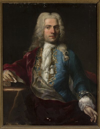 Portrait of a Man in a Wig with a Letter by anonymous 
