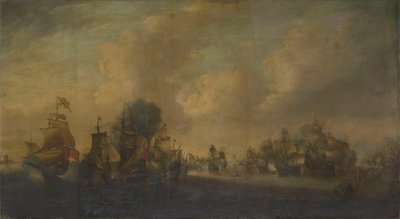 The Battle of the Downs, 21 October 1639 by anonymous 
