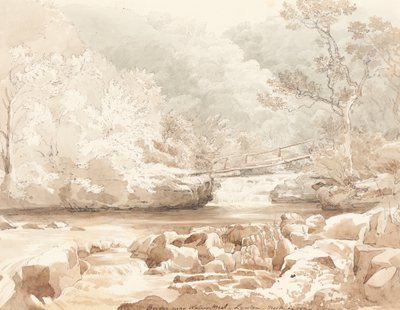 Bridge Near Waters-Meet, Lynton, North Devon by attributed to James Bulwer