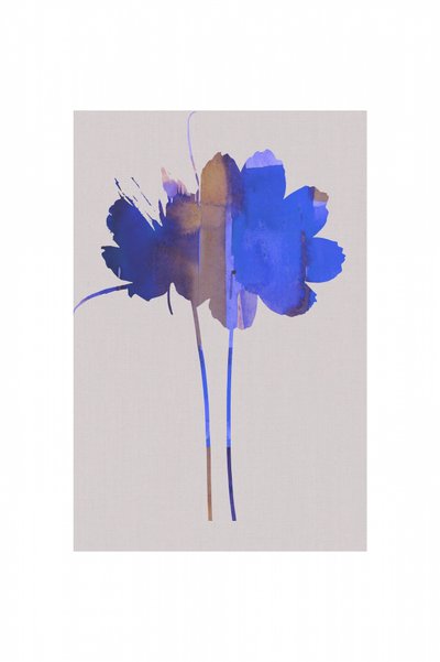 Abstract Blue Blooms by cartissi