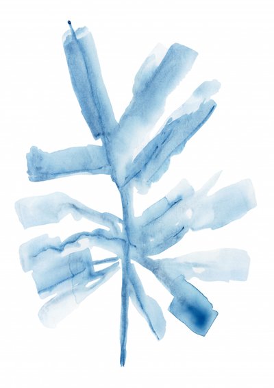 Abstract Blue Botanical by cartissi