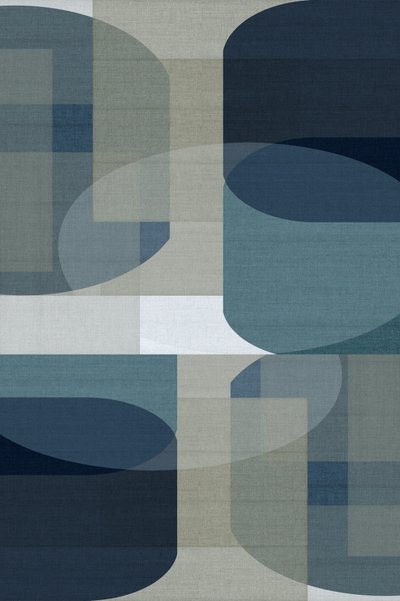 Abstract Blue Geometrics by cartissi