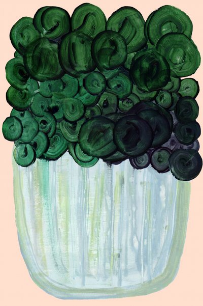 Abstract Green Houseplant by cartissi