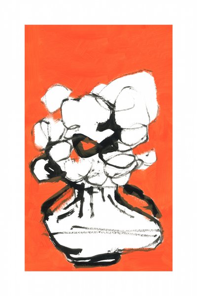 Abstract Orange Bouquet by cartissi