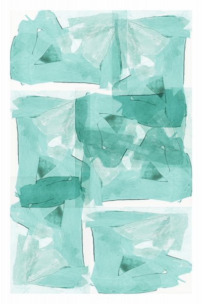 Abstract Teal Forms by cartissi