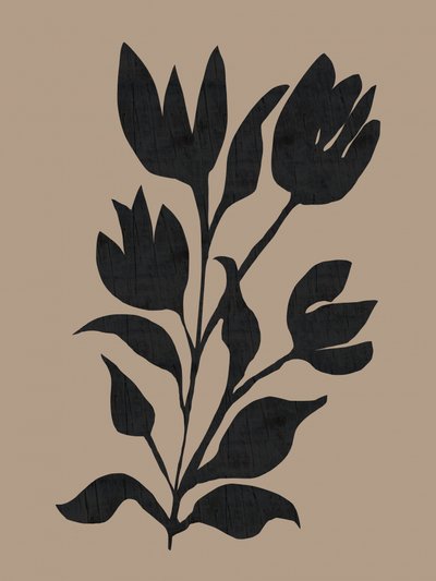 Black Botanical Silhouette by cartissi