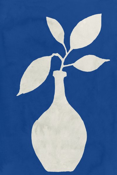 Blue Botanical Vase by cartissi