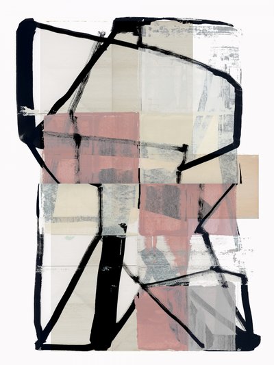 Blush Geometric Collage by cartissi
