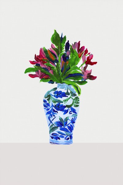 Colorful Painted Flowers by cartissi