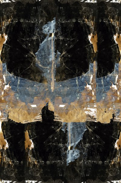 Dark Gold Abstract Layers by cartissi