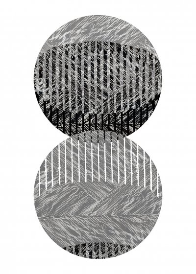 Geometric Striped Circles by cartissi
