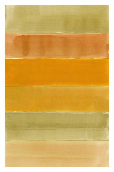 Golden Orange Green Stripes by cartissi