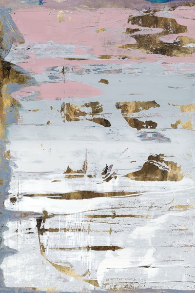 Golden Pink Abstract by cartissi