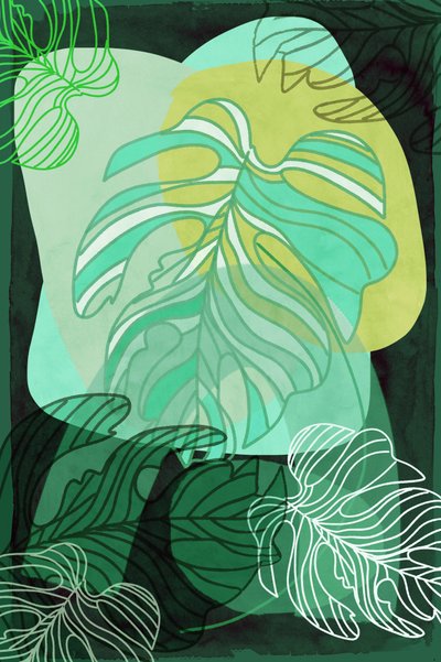 Green Organic Monstera by cartissi
