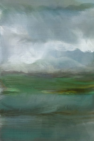 Misty Green Horizon by cartissi