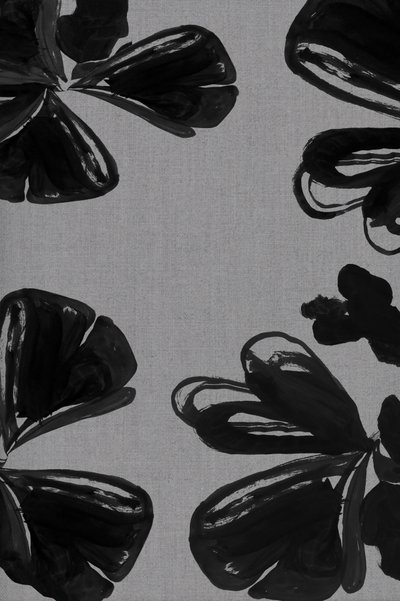 Modern Black Blooms by cartissi