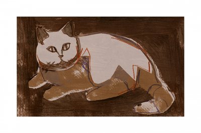 Modern Cat Resting by cartissi
