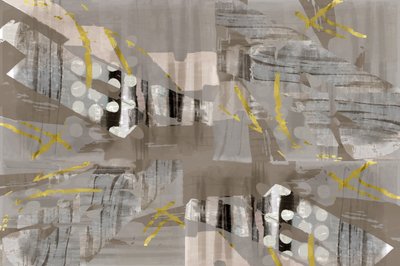 Modern Gold Abstract by cartissi