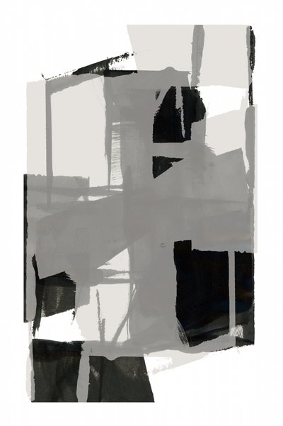 Monochrome Abstract Shapes by cartissi