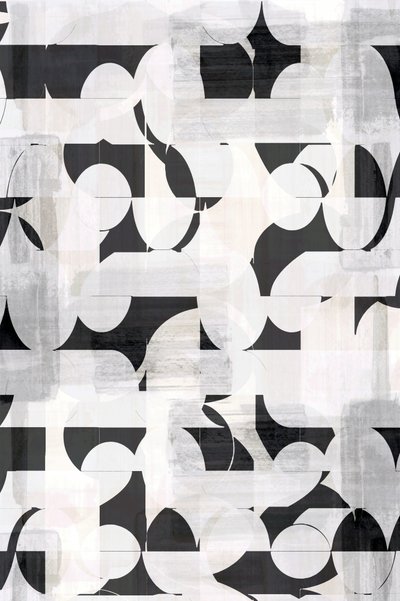 Monochrome Geometric Pattern by cartissi
