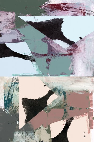 Muted Geometric Abstract by cartissi