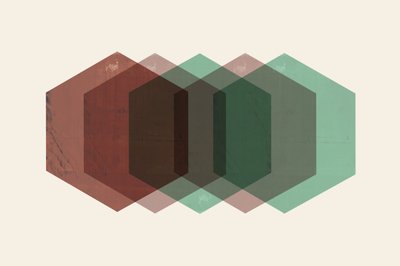 Muted Hexagon Overlap by cartissi