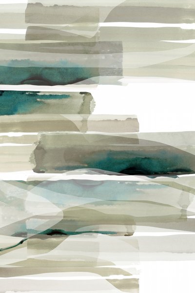 Organic Abstract Teal by cartissi