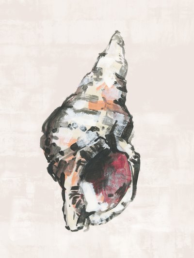 Painted Coastal Shell by cartissi