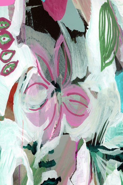 Painterly Garden Blooms by cartissi