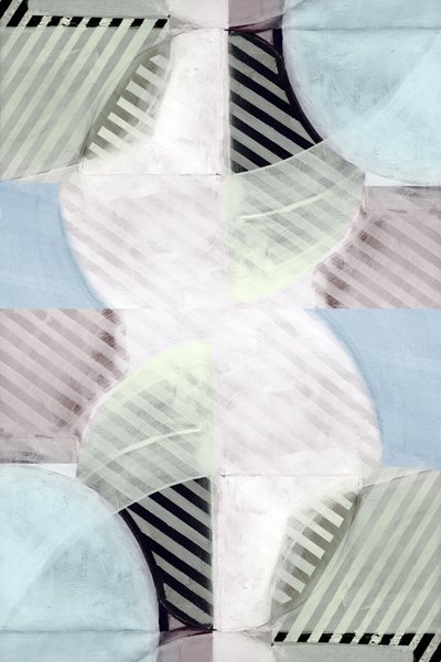 Pastel Striped Circles by cartissi