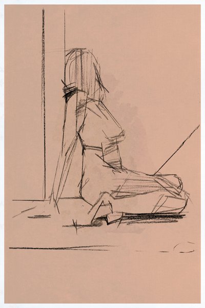 Pensive Woman Sketch by cartissi