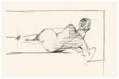 Reclining Nude Sketch by cartissi