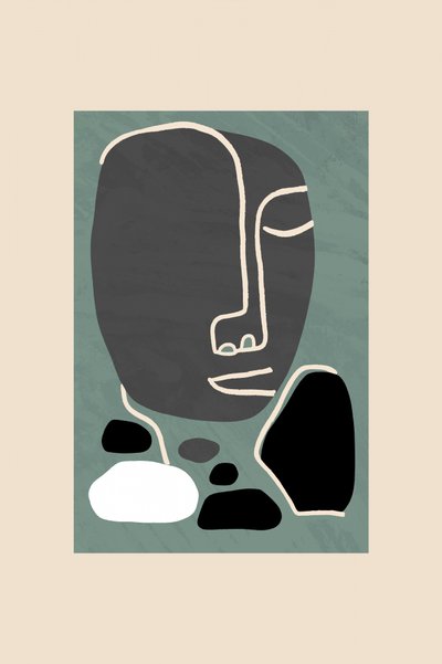 Serene Abstract Portrait by cartissi
