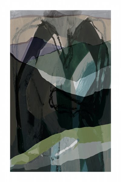 Serene Mountain Layers by cartissi