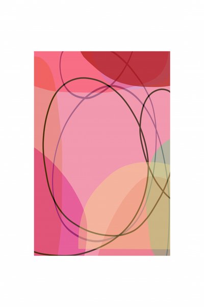 Soft Pink Abstract Flow by cartissi