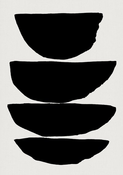 Stacked Black Forms by cartissi