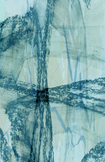 Textured Blue Abstract by cartissi