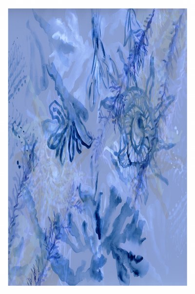 Underwater Serenity Blue by cartissi
