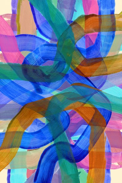 Vibrant Abstract Swirls by cartissi