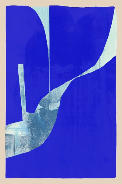 Vivid Blue Abstraction by cartissi