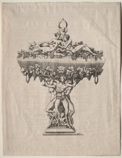 Covered Cup with Grape Festoon by copy after Antonio Fantuzzi