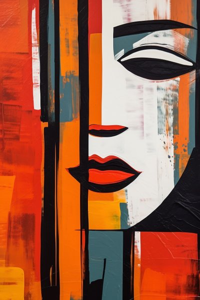 Abstract Woman Face by F. Abderrahim