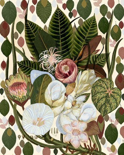 Tropical Botanical Bouquet by giovanna nicolo