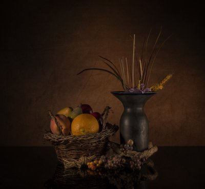 Abundant Rustic Still Life by larryliu