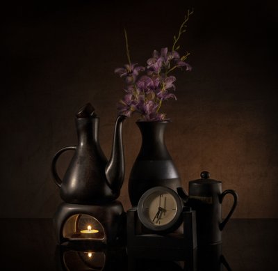 Elegant Candlelight Still Life by larryliu