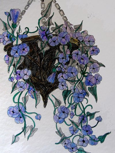 Hanging Flowers by linda arthurs